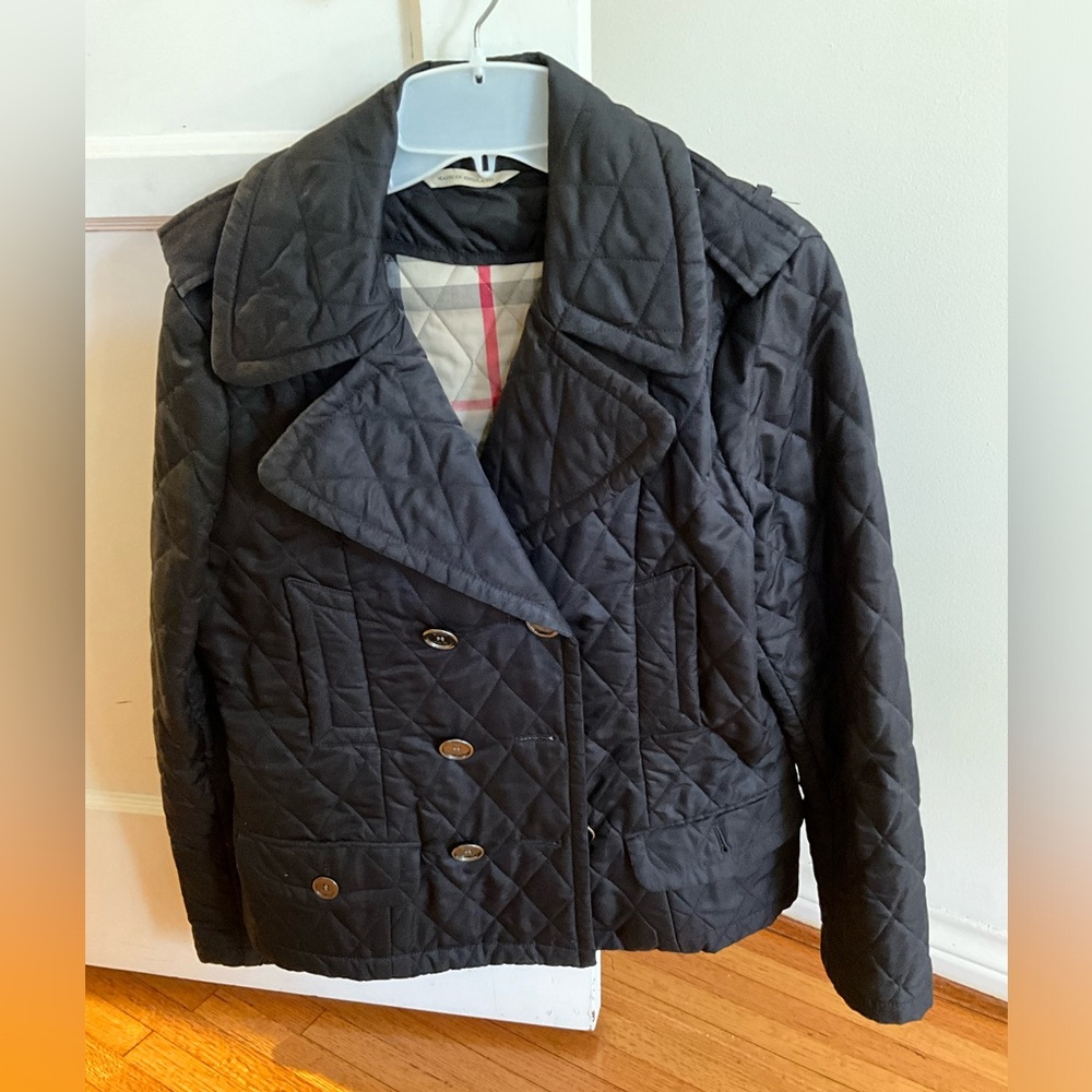 Burberry double breasted jacket in black